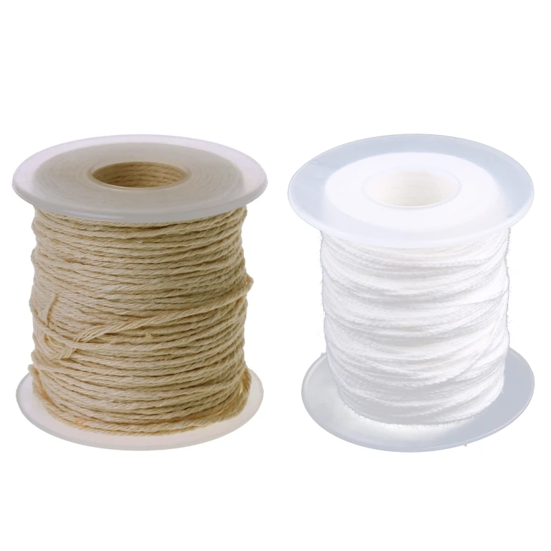 Cotton Wick 61m Wick Spool Non-smoke DIY Oil Lamps Candles Supplies