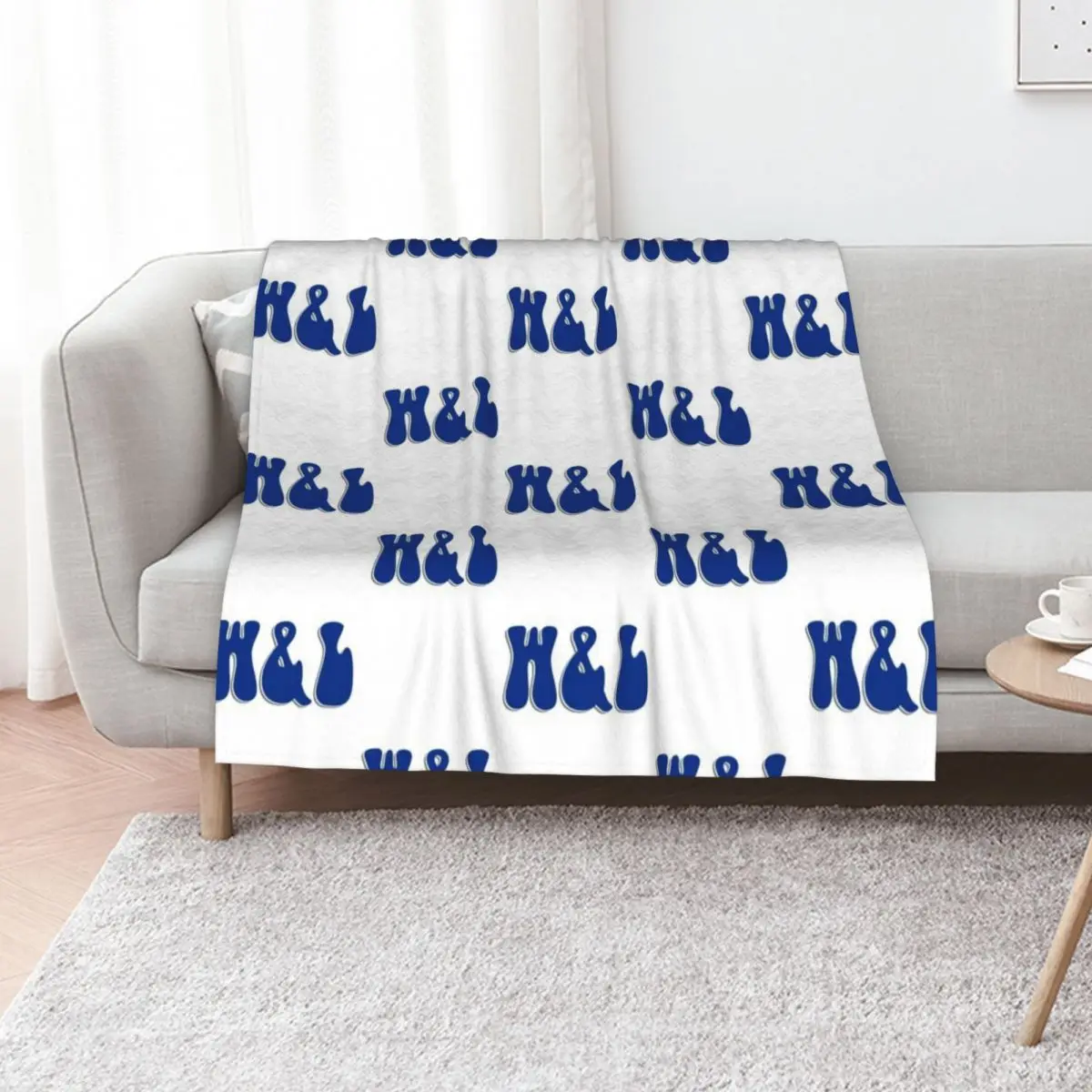 W&L Washington and Lee Throw Blanket Designers Luxury Brand warm winter Fashion Sofas Weighted Soft Beds Blankets