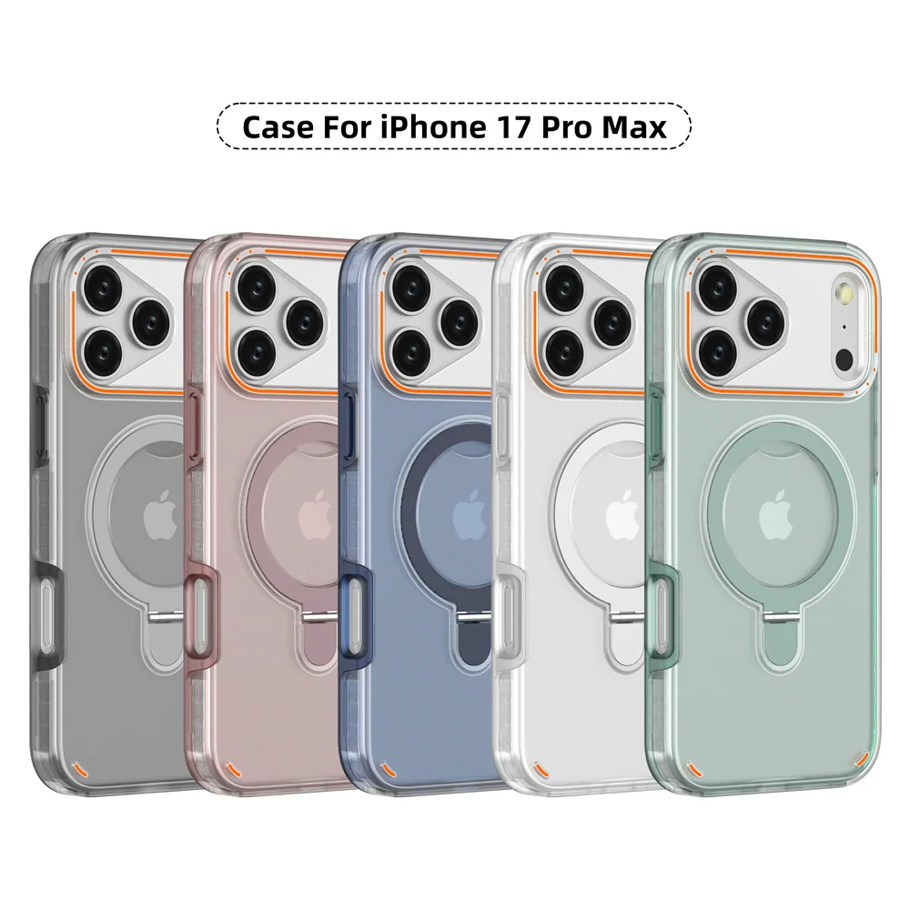 Luxuriöse Magnet-Faltbare Doppelschicht-Handyhülle für iPhone 18 17 16 15 14 13 12 Pro Max 11 Stoßfeste Schutzhülle – Detail 4