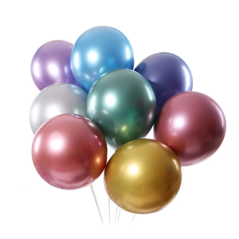 

50/100 Pcs 12inch Colorful Balloons Chrome Metallic Helium Latex Balloons for Party Birthday Arch Wedding Christmas Decoration