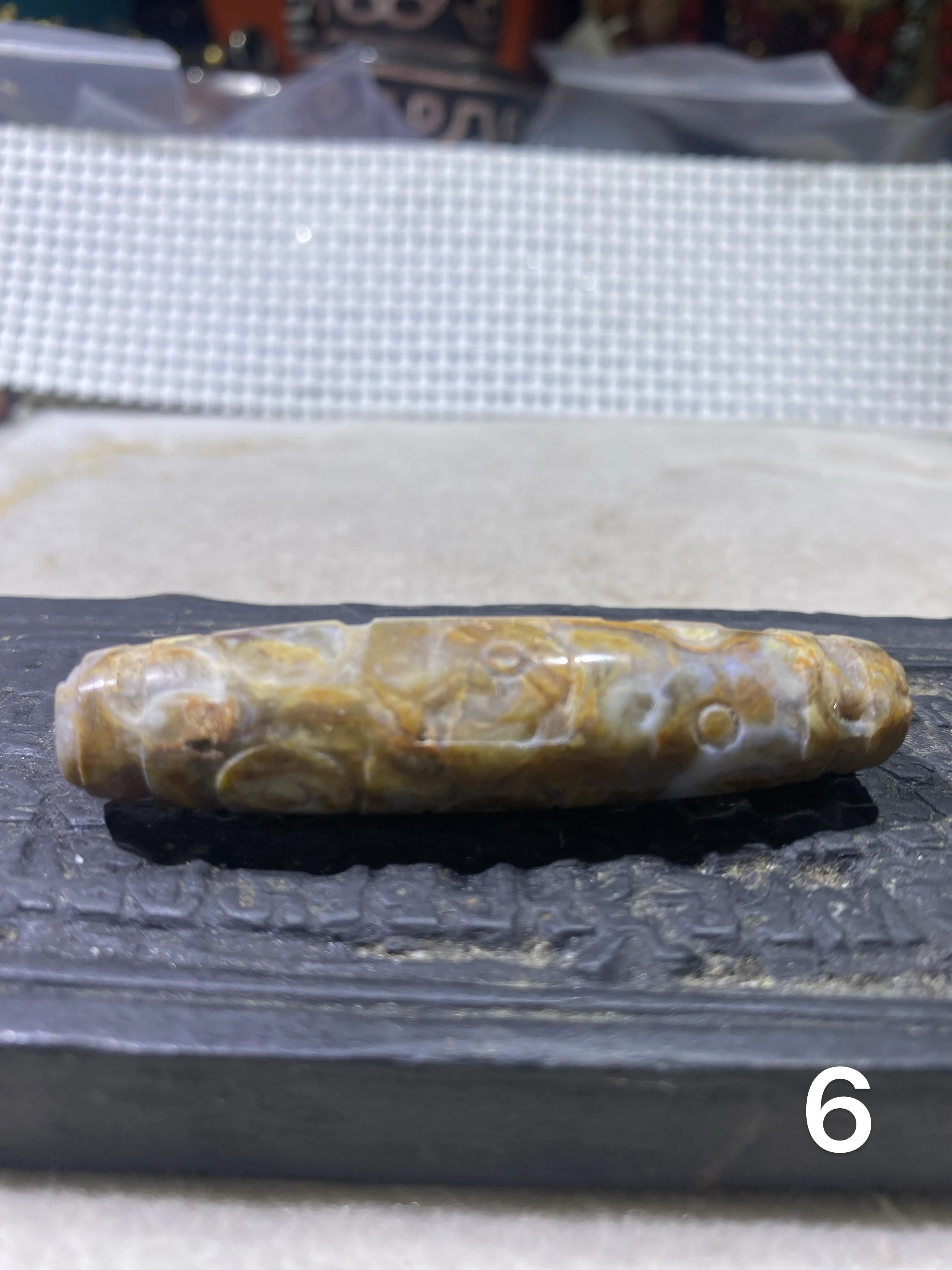 1pcs/lot Natural Conch Dzi most mysterious powerful energy Carved phoenix nine eyes pattern Rare special Loose beads Ethnic