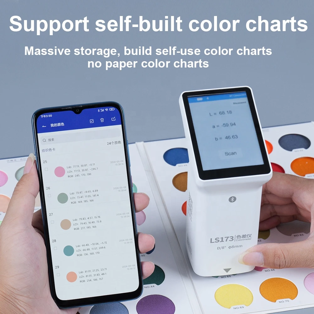 LS173 D/8 Portable RGB Digital Colorimeter Handheld Lab Color Measurement Tool For Paint Price Light Usa