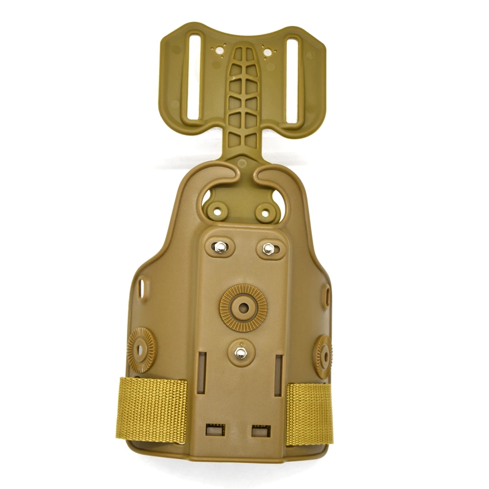 plataforma-tatica-universal-para-perna-painel-de-coldre-para-glock-17-19-beretta-m9-colt-1911-p226-cor-tan-acessorio-de-caca