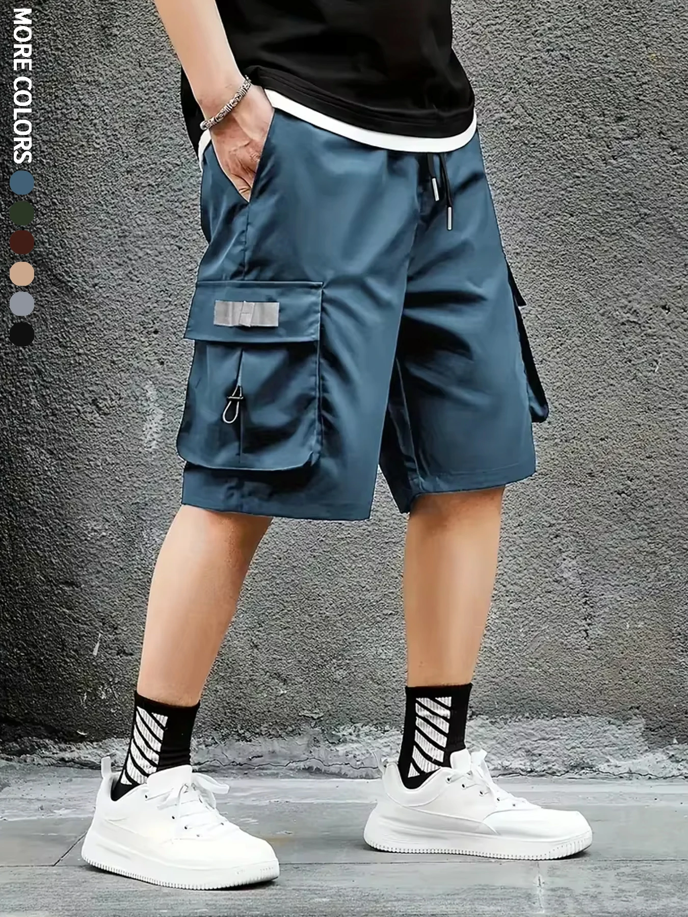 Men\'s Cargo Shorts, Outdoor, Travel, Casual Sports, Large Pockets, Durable and Comfortable Fabrics, Thin Shorts for Outings 17