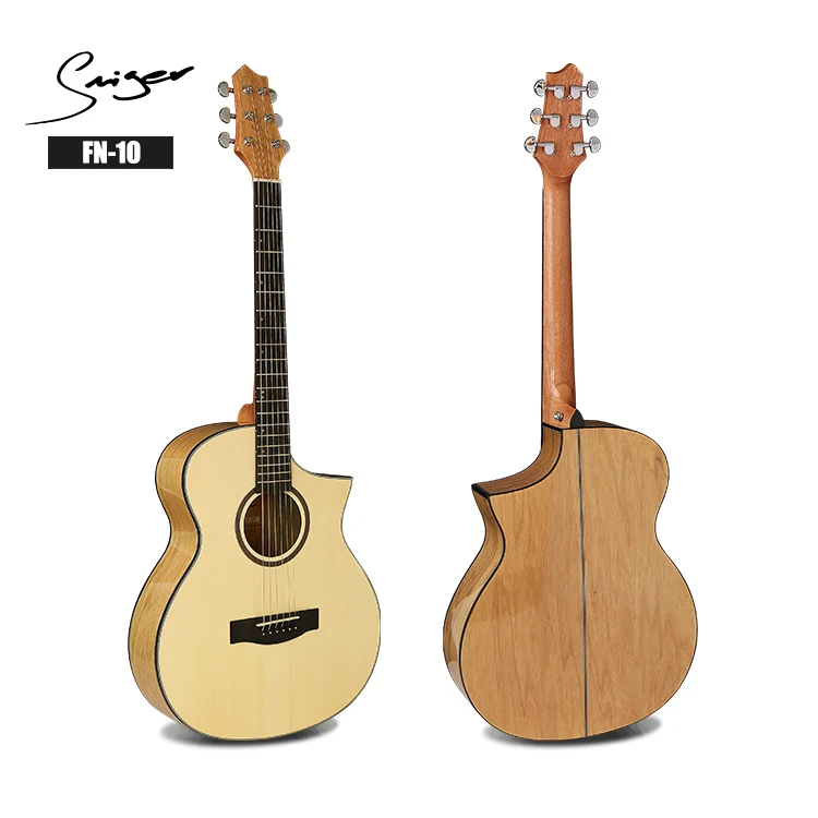 

OEM Cheap price 40inch cutaway catalpa wood Folk guitar acoustic