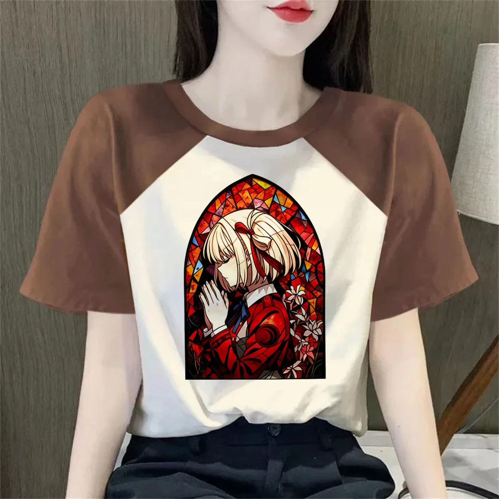 Lycoris Recoil t-shirt shoujo gyaru japanese scene  dollette aesthetic top tees y2k kawaii gothic anime baddie