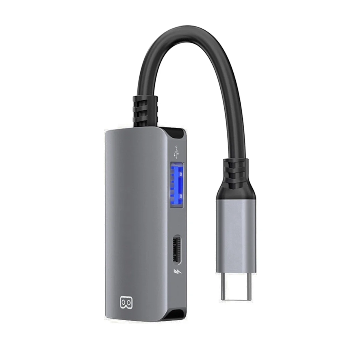ממיר ABEP-USB-C לסוג C עבור XREAL Nreal, Switch, StemDeck, Thunderbird Air Plus, Huawei Vision AR זכוכית כוח המרה