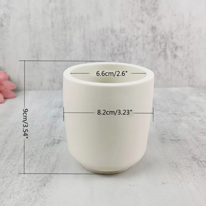 Flower Pot Silicone Mold Concrete Cement Mold for DIY Pen Holder Home Decors