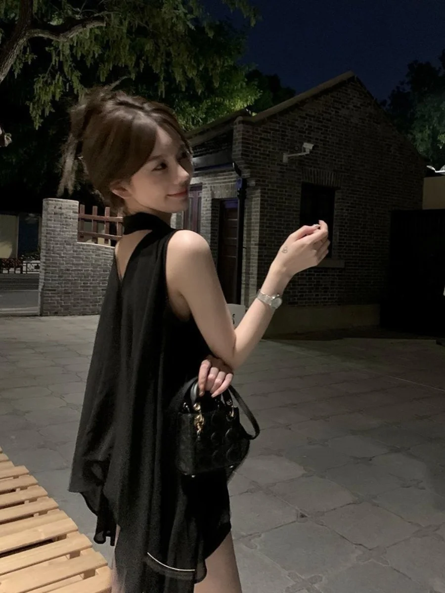 

Bla Off-oulder Svel Top for Women Casual Loose Design Summer Faionable High-End Feelings Polyester Fabric irt