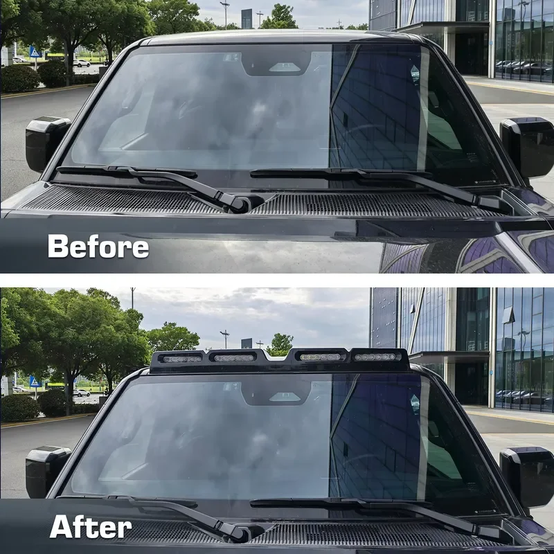 LED Roof Spotlight For Land Cruiser LC76 LC79 2024 Offroad 4x4 White Driving Light Remote Control Flashing Strobe Kit