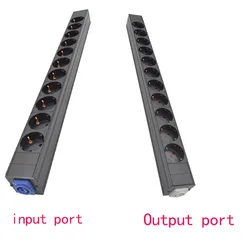 PDU Power Strips Schuko Powerlink box Power amplifier audio 3P Aviation plug 2-11 AC European standard SOCKET