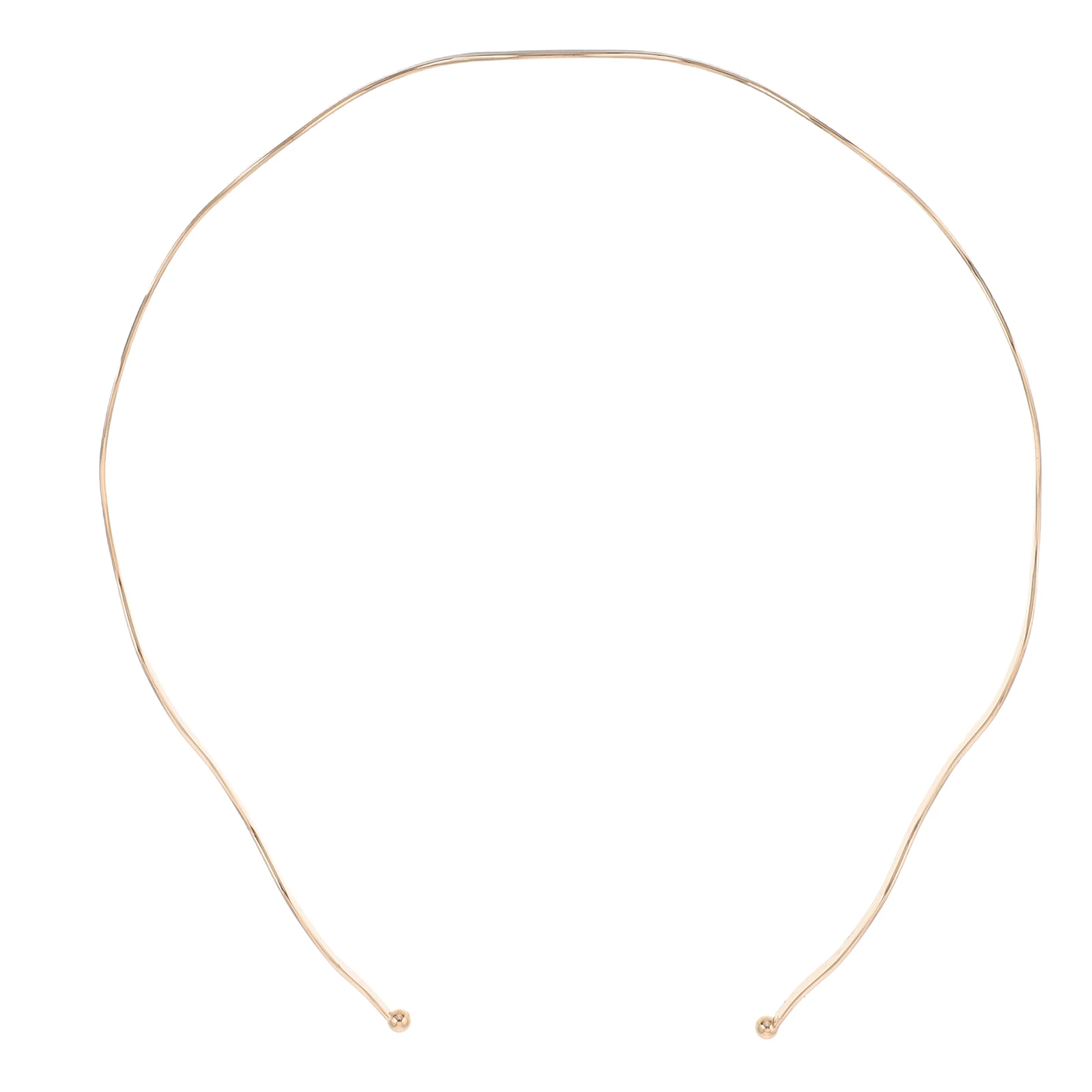 عصابة رأس معدنية مموجة رفيعة وبسيطة وأنيقة محمولة للنساء، شعر قصير، مناسبات رسمية، إكسسوارات شعر عصرية للفتيات #1