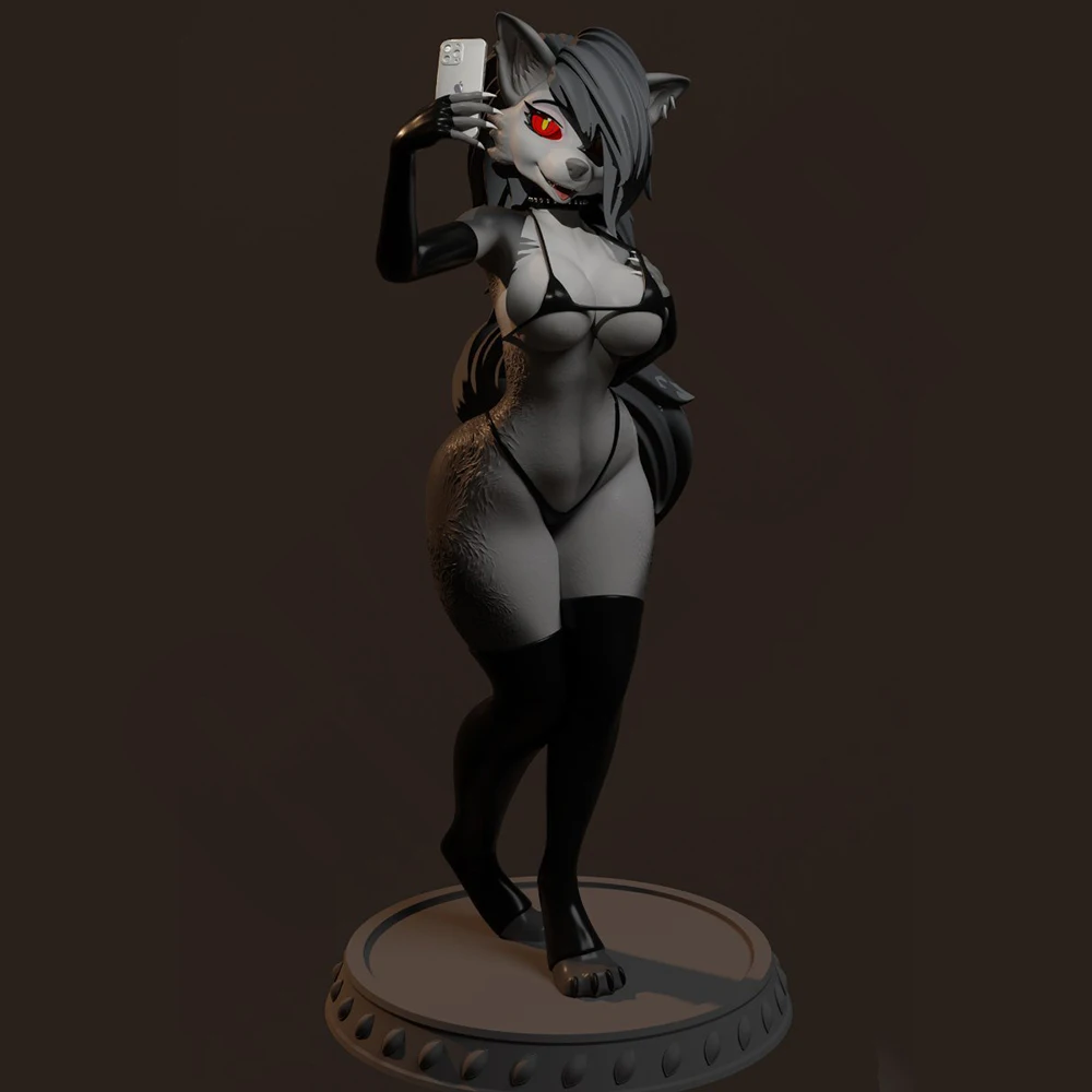 

1:24 Sexy Wolf Loona-bikini 3d Printed Model Resin Unpainted Figure Model Kit NSFW Miniature Garage Gk Kits Unassembled Diy Toys