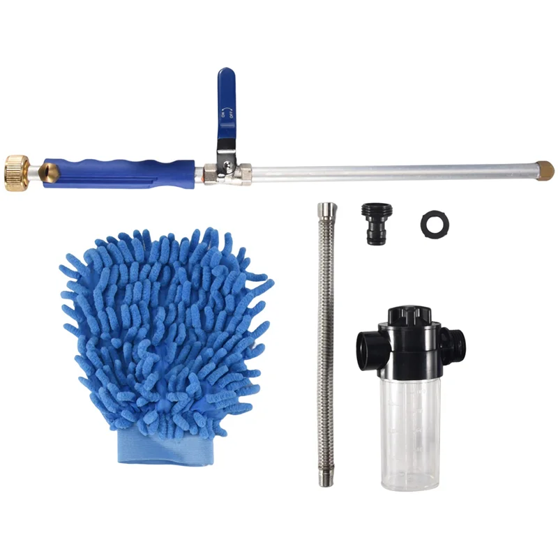 A76G-Water Jet ارتفاع ضغط شطف تنظيف خرطوم المياه رذاذ فوهة حديقة غسيل السيارات رغوة أدوات تنظيف