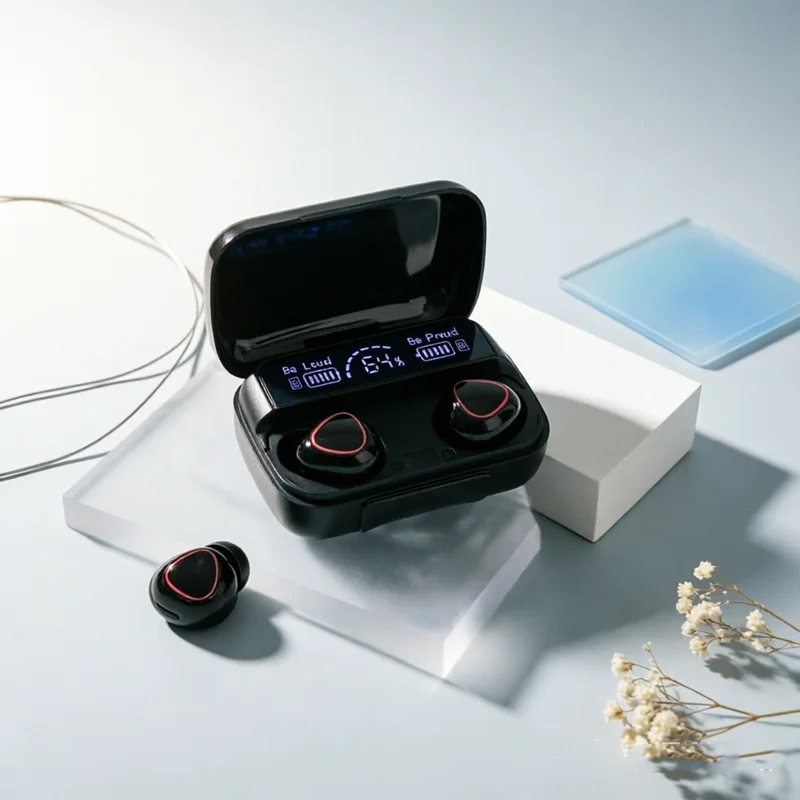 Bluetooth headset M10 hands-free LED Dispay headset Bluetooth HiFi stereo music wireless earplug waterproof game headset