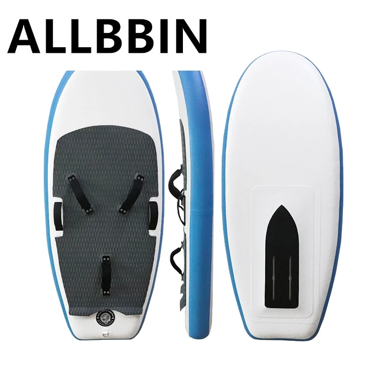 Inflatable hydrofoil surfboard ISUP stand-up paddle board paddling beginner equipment lying floating board Water sports good