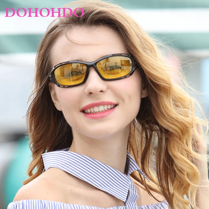 

Ladies Car Drivers Night Vision Goggles Polarized Sunglasses Women Vintage Black Shades Small Face Eyewear Luxury Sunglasses Men