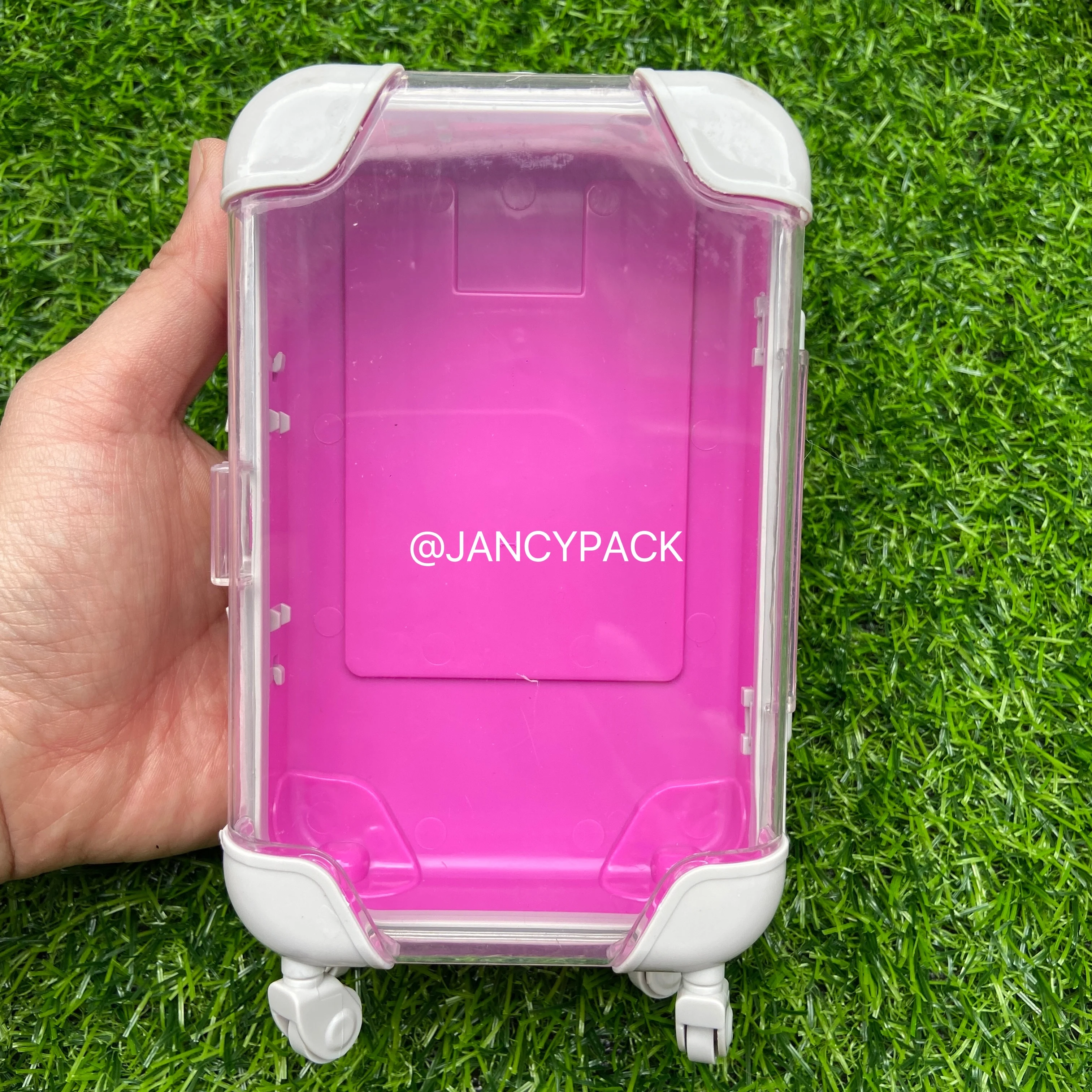 Mini Trolley False Eyelashes Packaging Box Pink Luggage Lashes Suitcase For Lashes Cases 3D Mink Lashes Bulk Lash Box