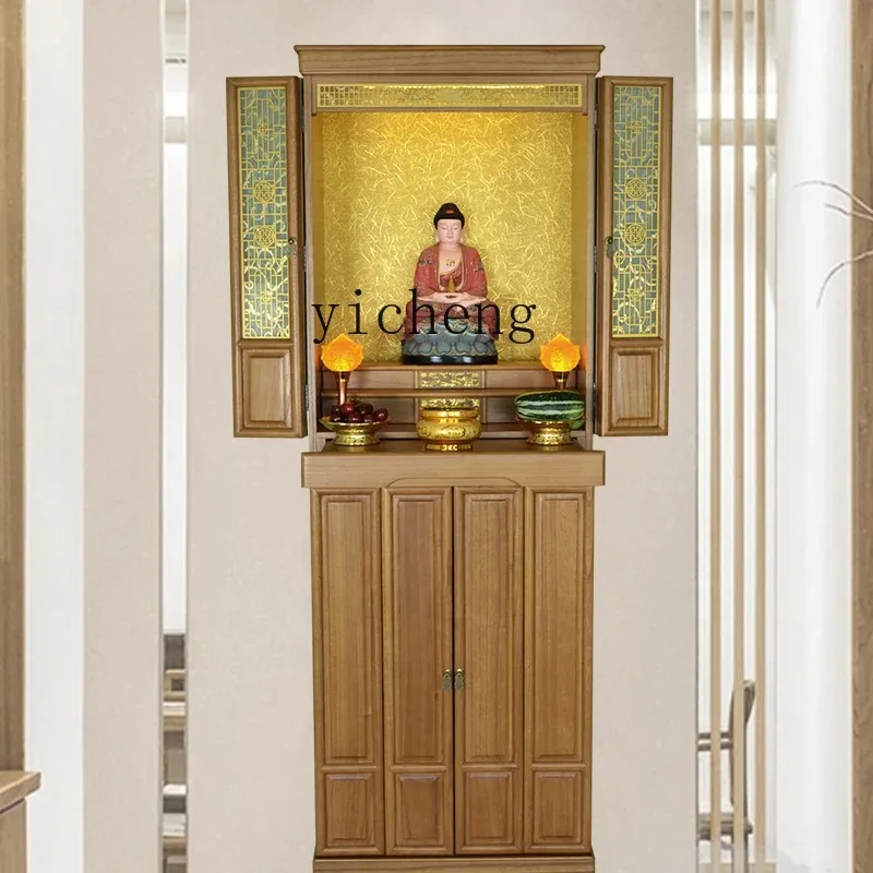 Gz-21 Table Offering, Shrine Cabinet, Buddhist Niche Cabinet, Vertical Cabinet, God Of Wealth Offering Table, Buddhist Cabinet