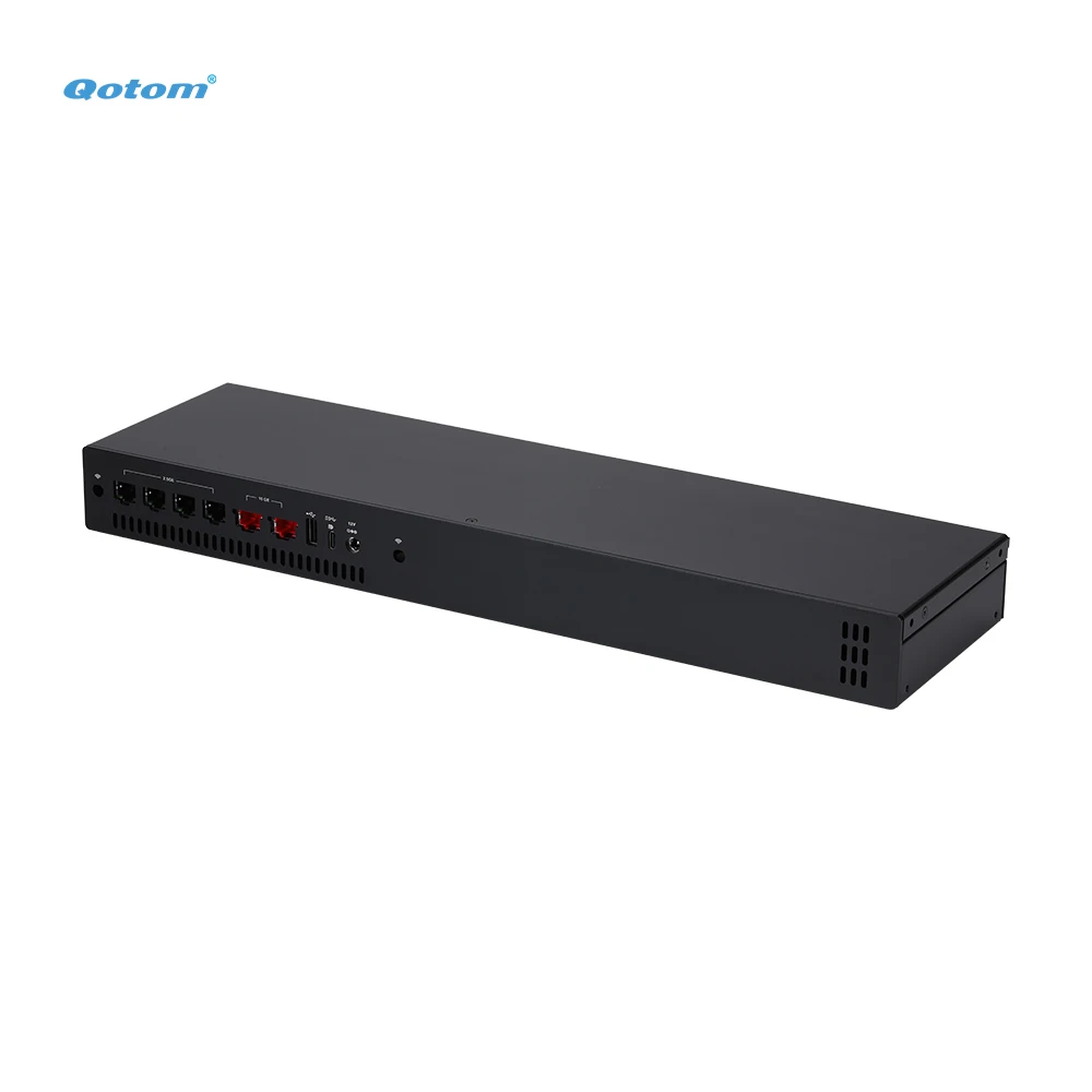 1U Rack Barebone Mini PC Q10900H6 Series N100/ i3-N305 Processor 2x 10G LAN 4x 2.5G LAN DDR5 RAM NVME SSD DIY Soft Router