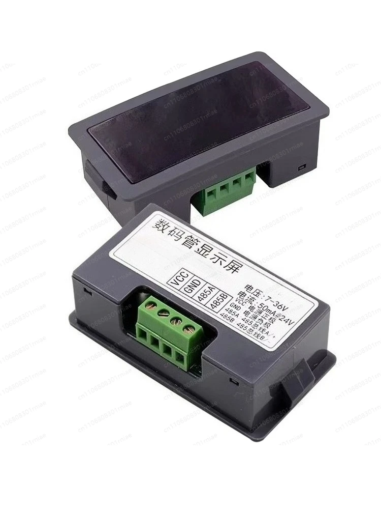 RS485 Digital Tube Display LED Serial Meter PLC Communication Module MODBUS-RTU3/4/5/6 Bit Waterproof