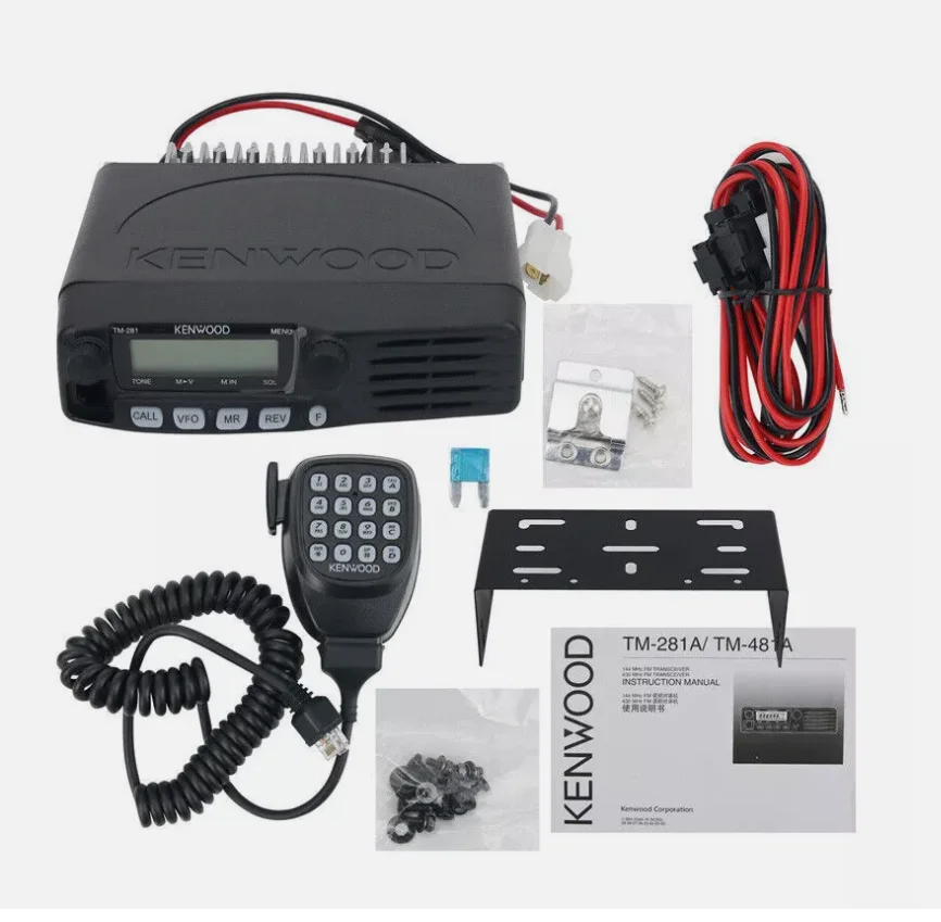 TM-281A FM Transceiver Mobile Radio Car Radio Station 136-174MHZ 10-50KM 65W