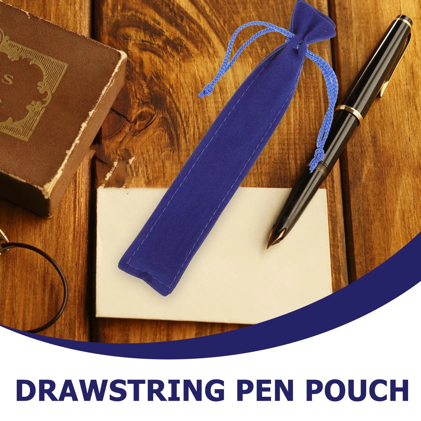 

25 Pcs Stationery Bag Pen Holder Pencil Pouch Blue Pens Case Purse Pencils Small