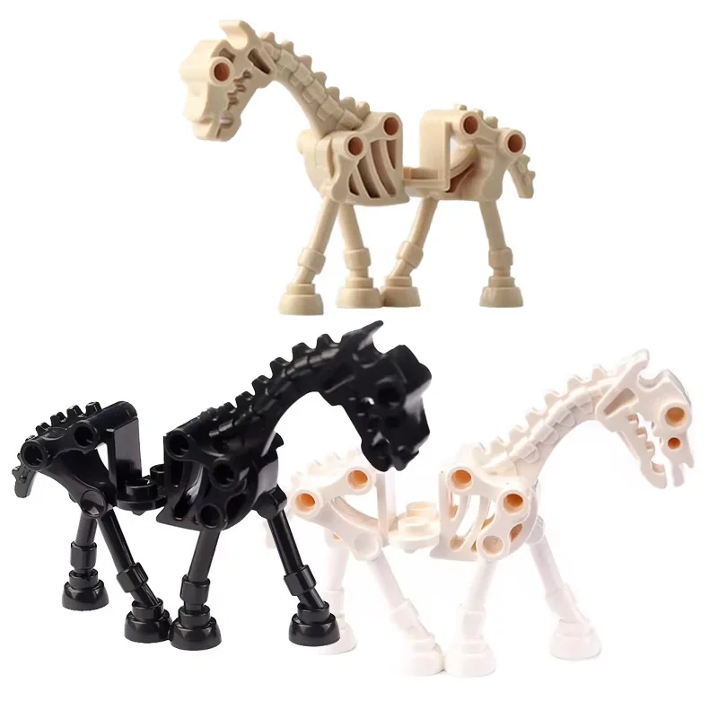 MOC Halloween Accessories Building Blocks Skeleton Soldier Knight Legion Horse Angle Golden Wings Green Evil Spirits Bricks Toys