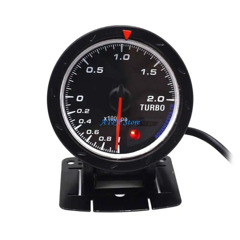 

U13C Universal60mmCar Automobile Digital LED Turbos Boosts Gauge Meter Black Cover