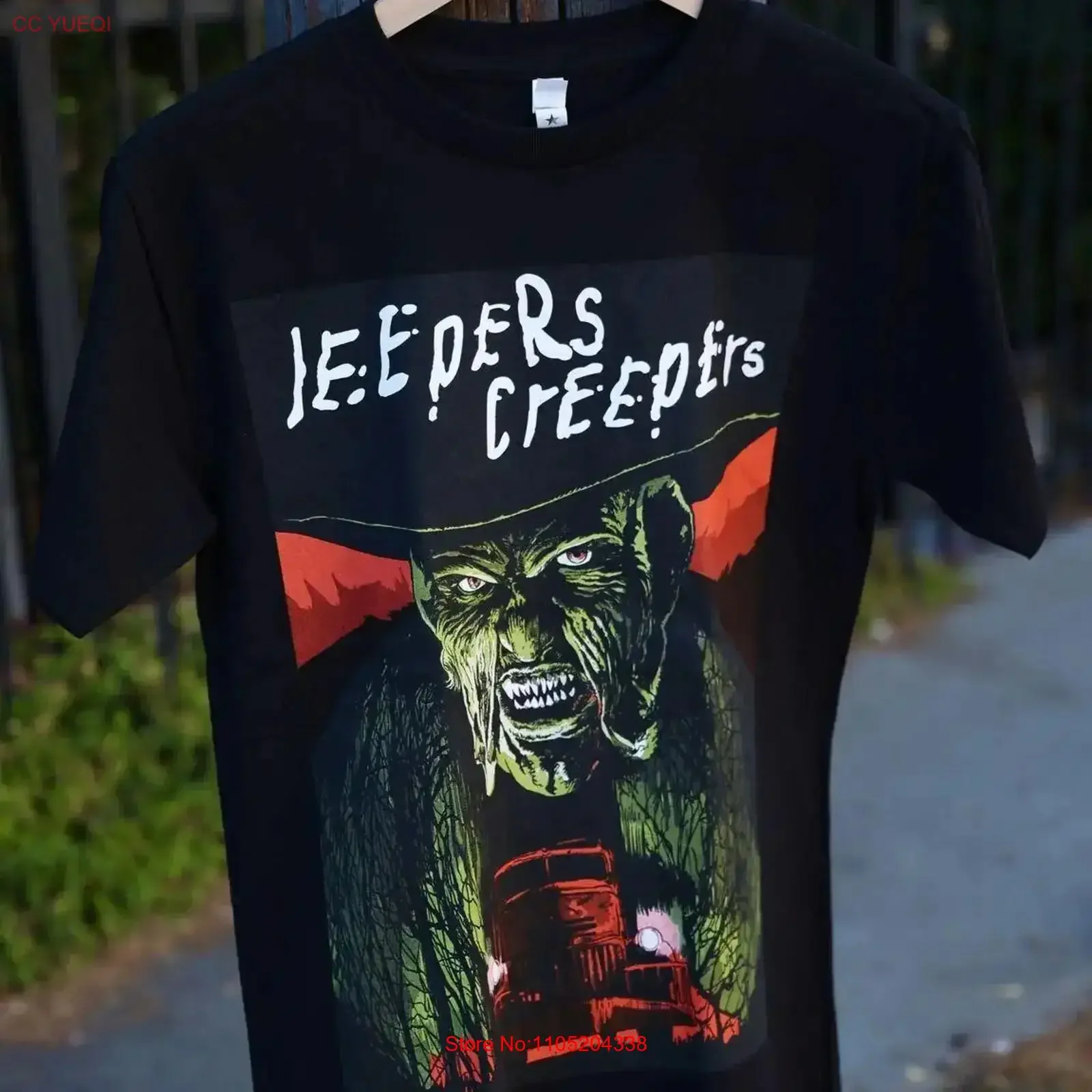 Jeepers Creepers T Shirt New vintage Washed Soft Unisex homme Top For Everyday Wear Versatile Stretched Slightly streetwear