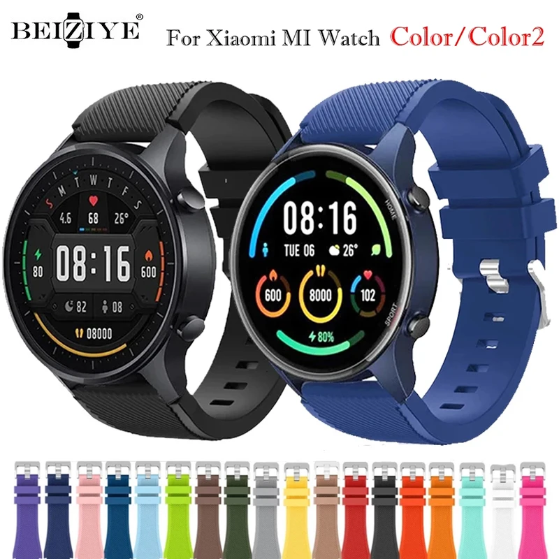 Silicone Strap For Xiaomi MI Watch Color Soft Sports Band Men Women Bracelet Wristband Correa For Xiaomi Mi Watch Color 2 Band