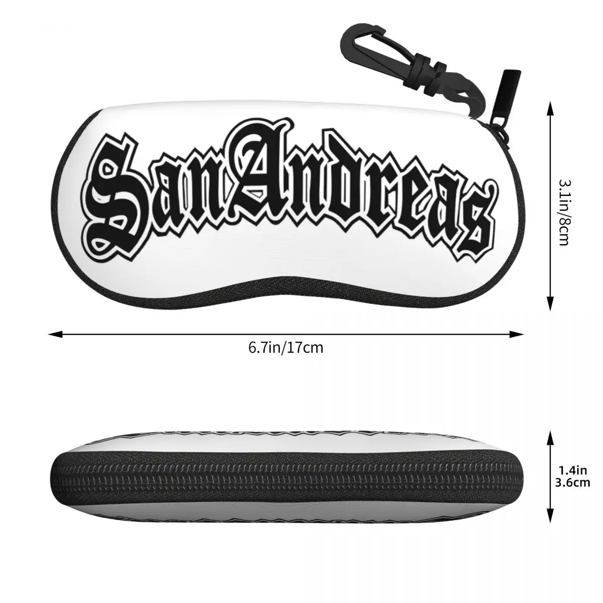 Sherm Head GTA San Andreas 로고 쉘 안경 케이스 보호용 선글라스 박스 여성 남성 소프트 안경 가방 파우치