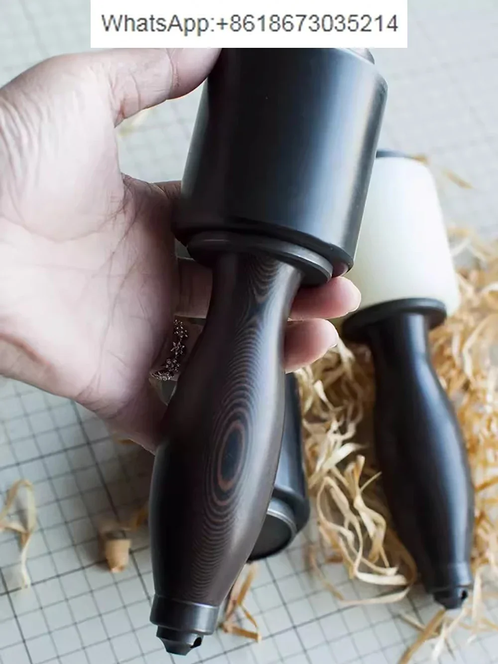 

Leather Carving Hammer DIY Leathercraft Punch Tools 560G Professional Ergonomically Nylon Mallet with G10 Handle