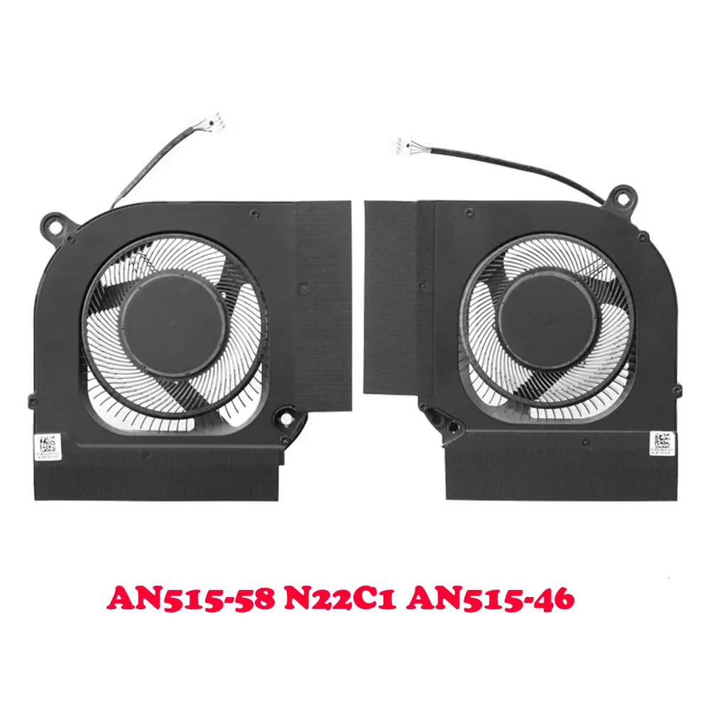 

AN515-46 CPU GPU FAN For ACER Nitro 5 N22C1 AN515-58 AN515-58-527S AN515-58-725A AN515-58-78EN AN515-58-78QQ DC12V 1A 4PIN New