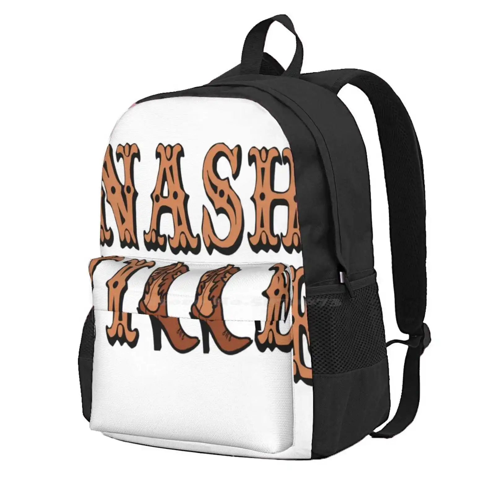 Nashville Cowgirl Hot Sale Schoolbag Backpack Fashion Bags Nashville Cowgirl Boots Cowboy Tennessee