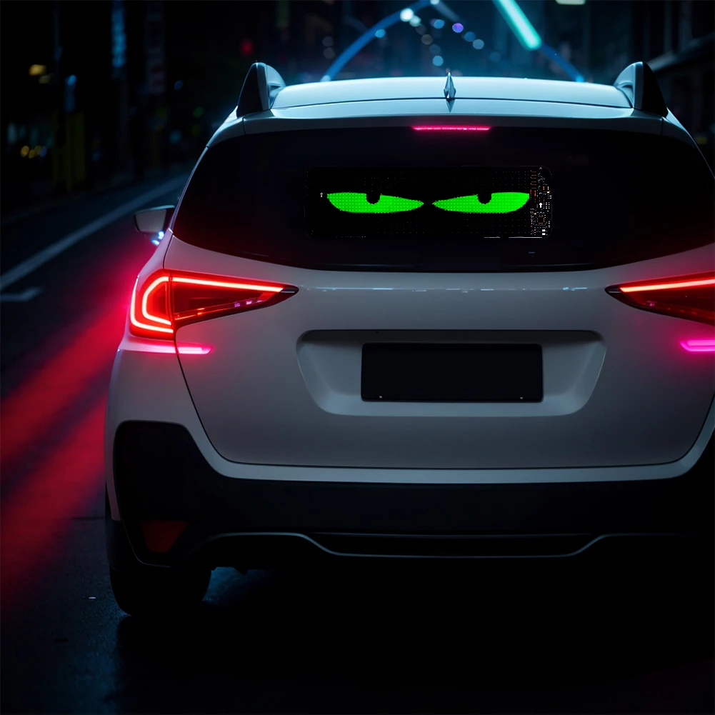 Devil Eyes LED-Panel-Licht, DIY programmierbare LED-Matrix-Pixel-Panel, Nachtlicht, Demon Eyes, flexibles LED-Panel für LKWs