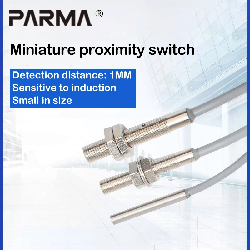 Φ3 M3 Miniature Inductive Proximity Switch with DC Three-Wire NPN Normally Open Inductive Metal Sensor