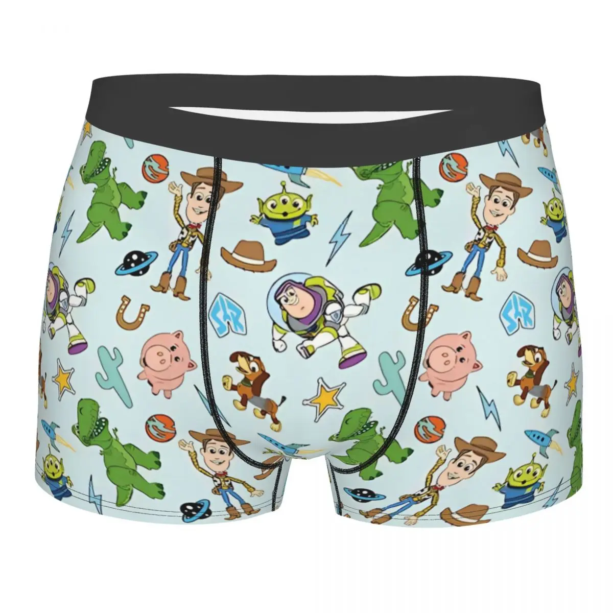 Fashion Boxer Toy Story Cartoon Cute Shorts Panties Briefs Men Underwear Woody Buzz Lightyear Soft Underpants Homme Plus Size