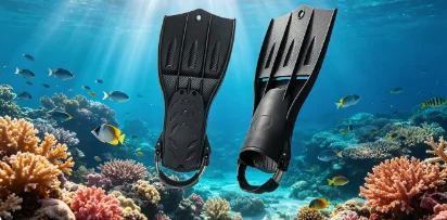 Adjustable Spring Strap Jet Fins Strong Thrust Frog Shoes for Scuba Diving Training
