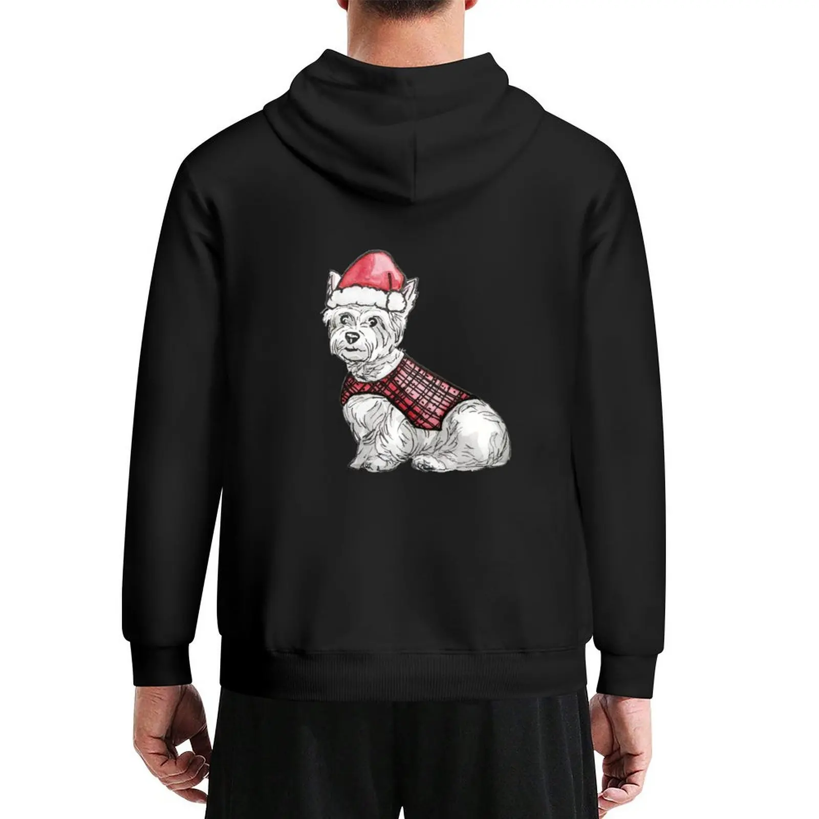 

Christmas Westie Hoodie men's clothes autumn jacket men mens designer clothes aesthetic clothing hoodie oversize