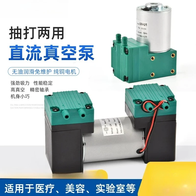 Miniature DC Vacuum Pump Brushless DC 12V/24V/220V Small Negative Pressure Suction Diaphragm