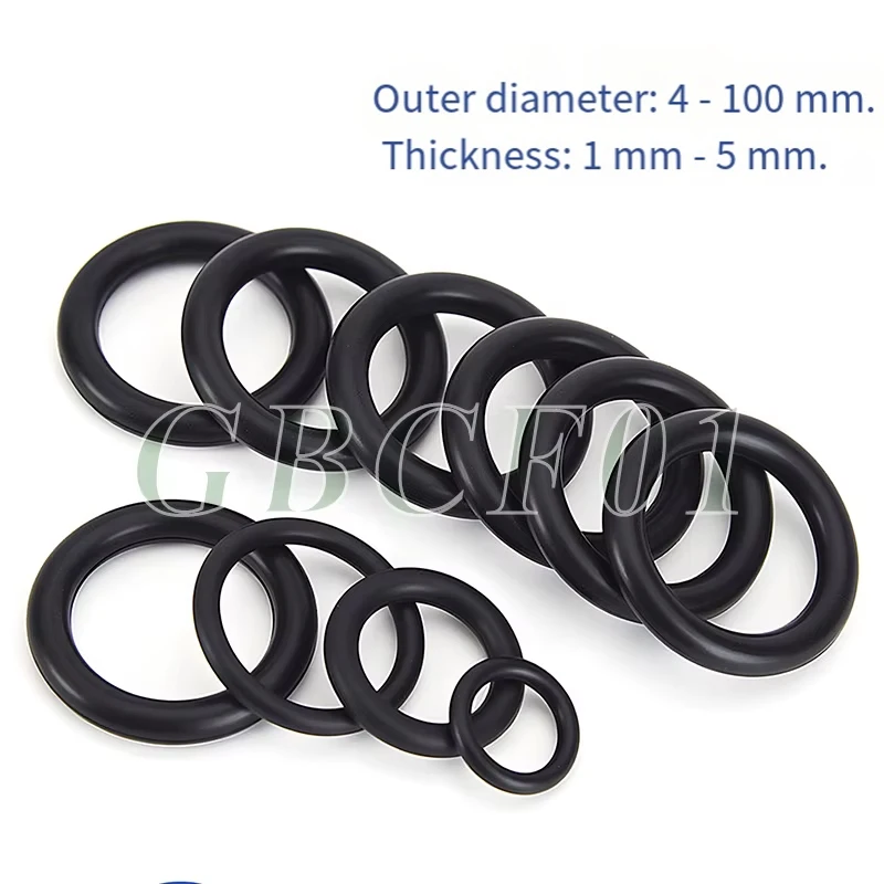 FKM O Ring CS5.5mm OD30mm-1000mm Green Fluorine Rubber O Ring Sealing Gasket Insulation Oil High Temperature Resistance Fluorine