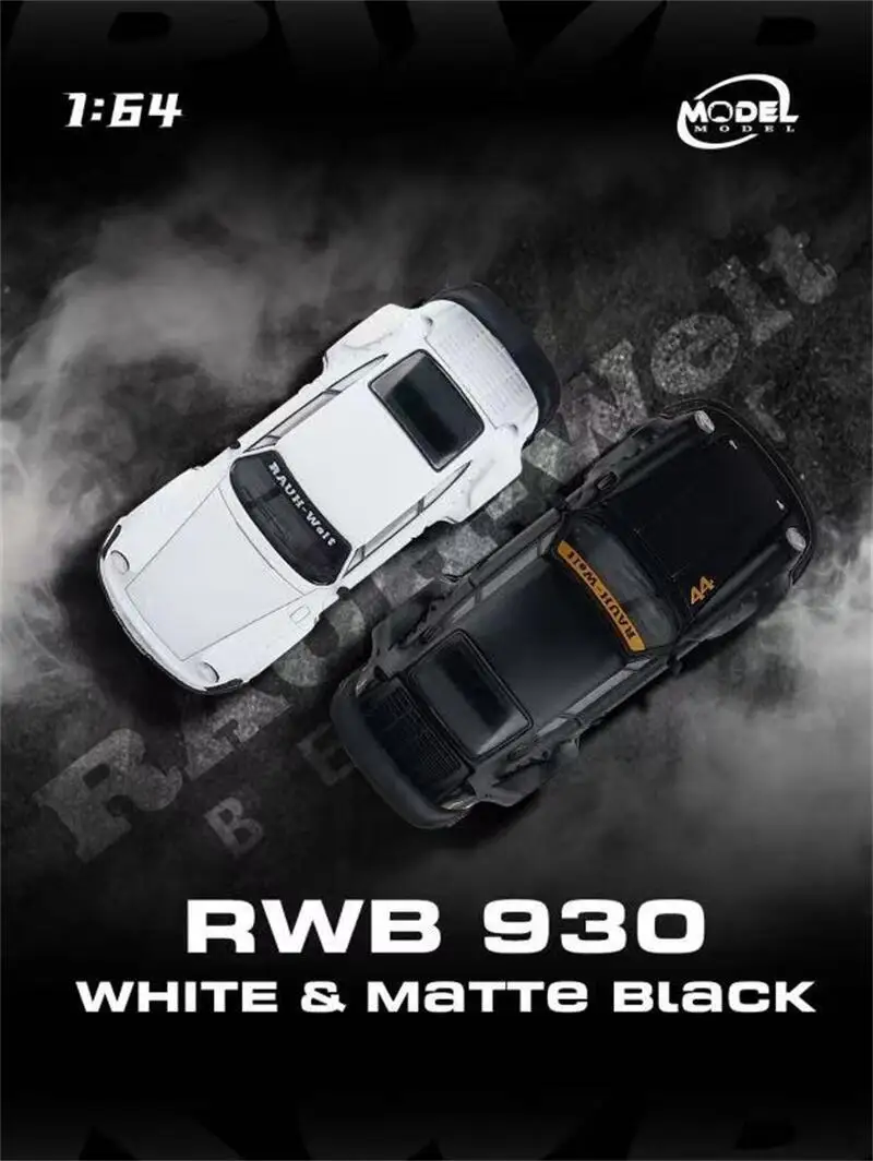 

Модель модели 1:64 Rauh-Welt RWB930 GT Wing/RWB 964 Ichiban Boshi, автомобиль из сплава, Коллекционная модель автомобиля