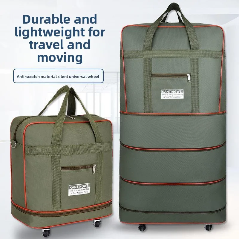 

Waterproof Ox Cloth Lage Bag Large Capaci Travel Bag Carry-On Bag for International Travel And Moving