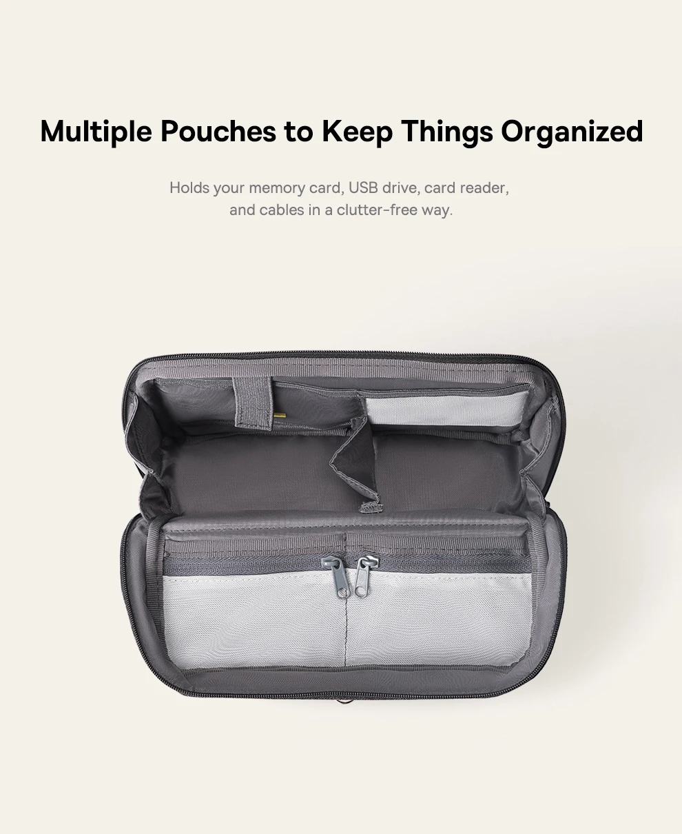 

Phone Storage Bag for iPhone 17 Samsung Waterproof Digital Electronic Organizer Portable Power Bank Charger Camera Bag