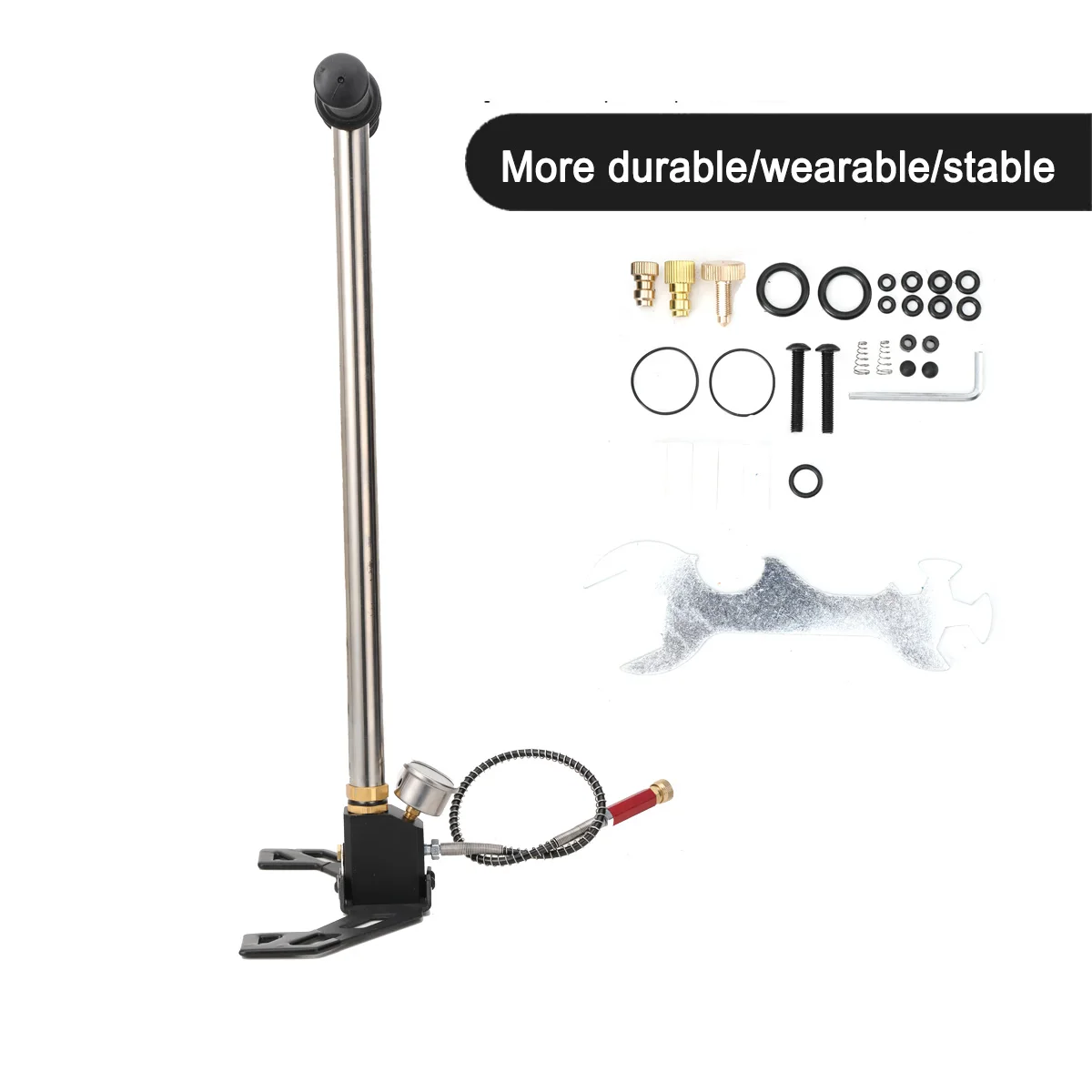 3-Stufen-PCP-Pumpe + Manometer 4500PSI Reifen Kajak Ball Aufblasbare Gewehrluftpumpe Füllständer Hochdruck-Handpumpe – Detail 14