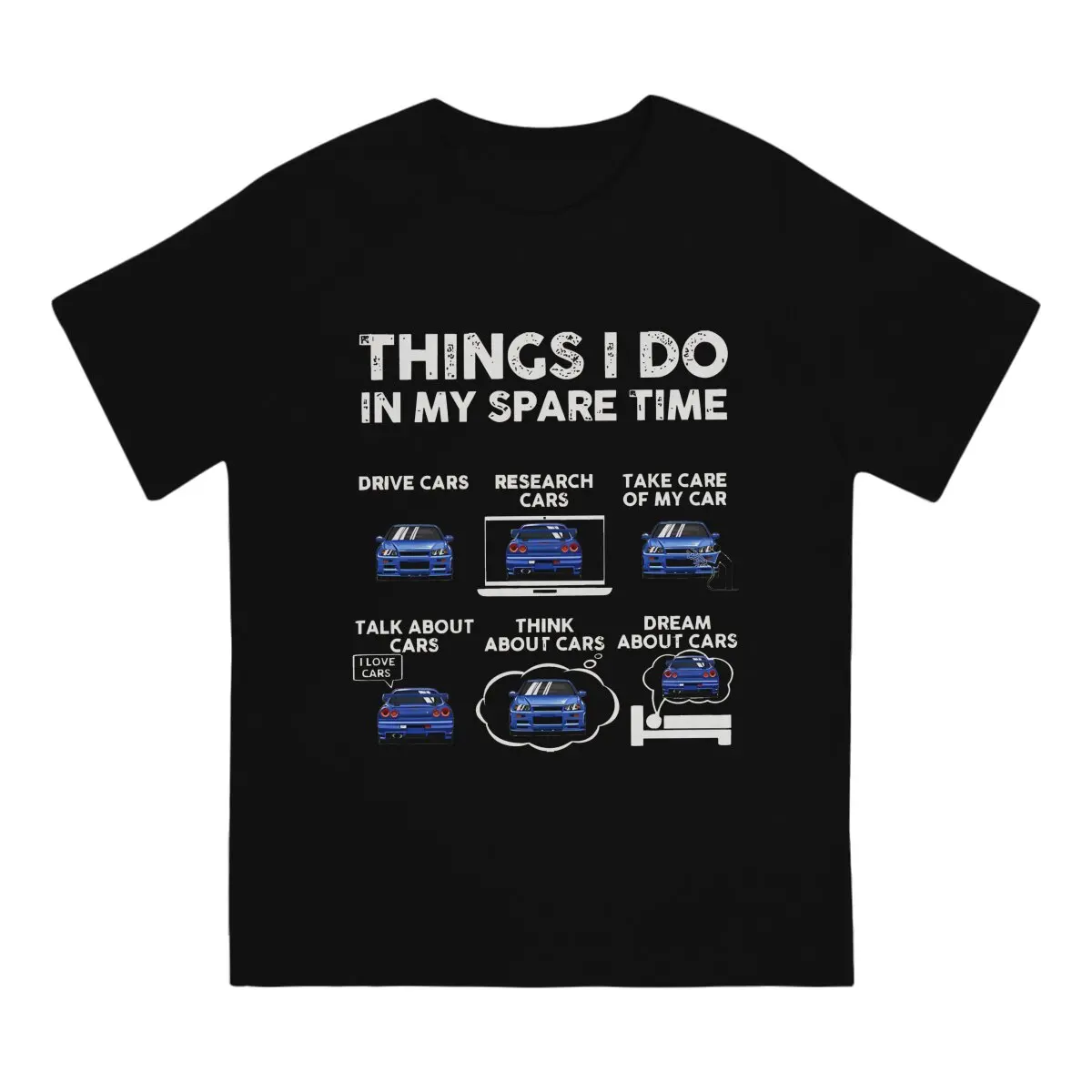 Things I Do In My Spare Time Tshirt Men Tops Vintage Summer Clothing T Shirt