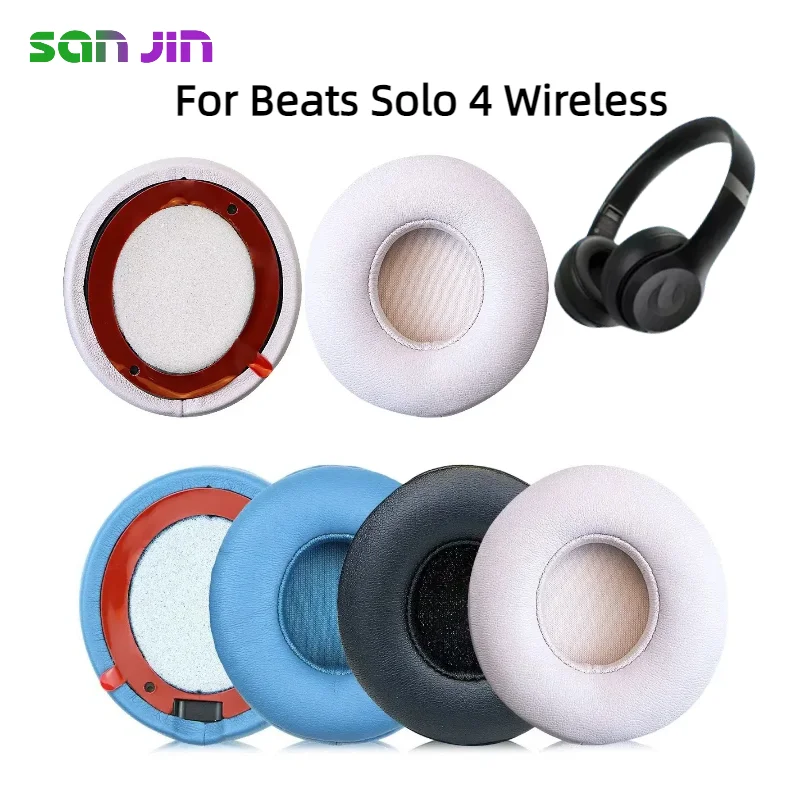 

Replacement Earpads for Beats Solo 4 Wireless Earmuffs Ultra-soft Sponge Cushion Cover Repair Parts Wireless Bluetooth Headphone