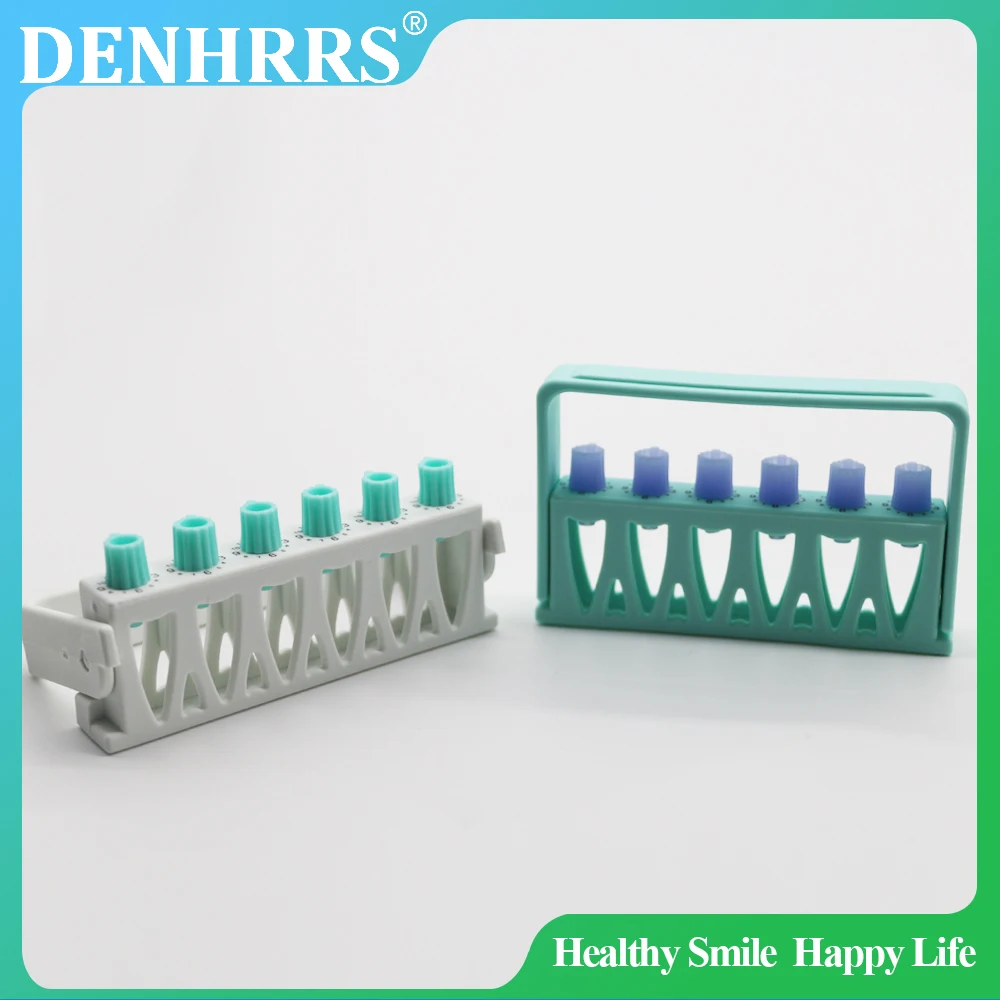 1Box 12 Times 6Holes Dental Counting Root Canal File Sterilizing Rack Endo Files Holder Autoclavable Dental Instrument
