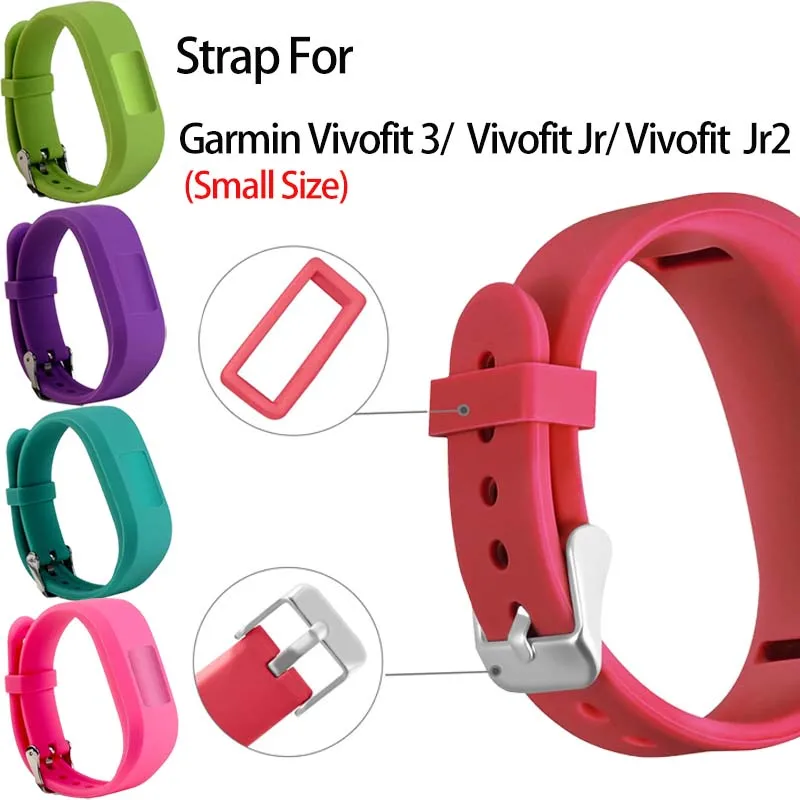 For Garmin Vivofit 3/JR/JR.2 Band - Soft Silicone Replacement Strap (Small Size)